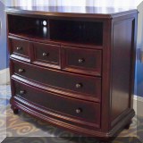 F32. Flexsteel Industries media chest. 40”h x 43”w x 20”d 